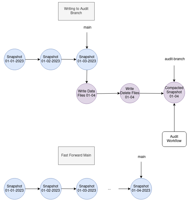example diagram of audit branch